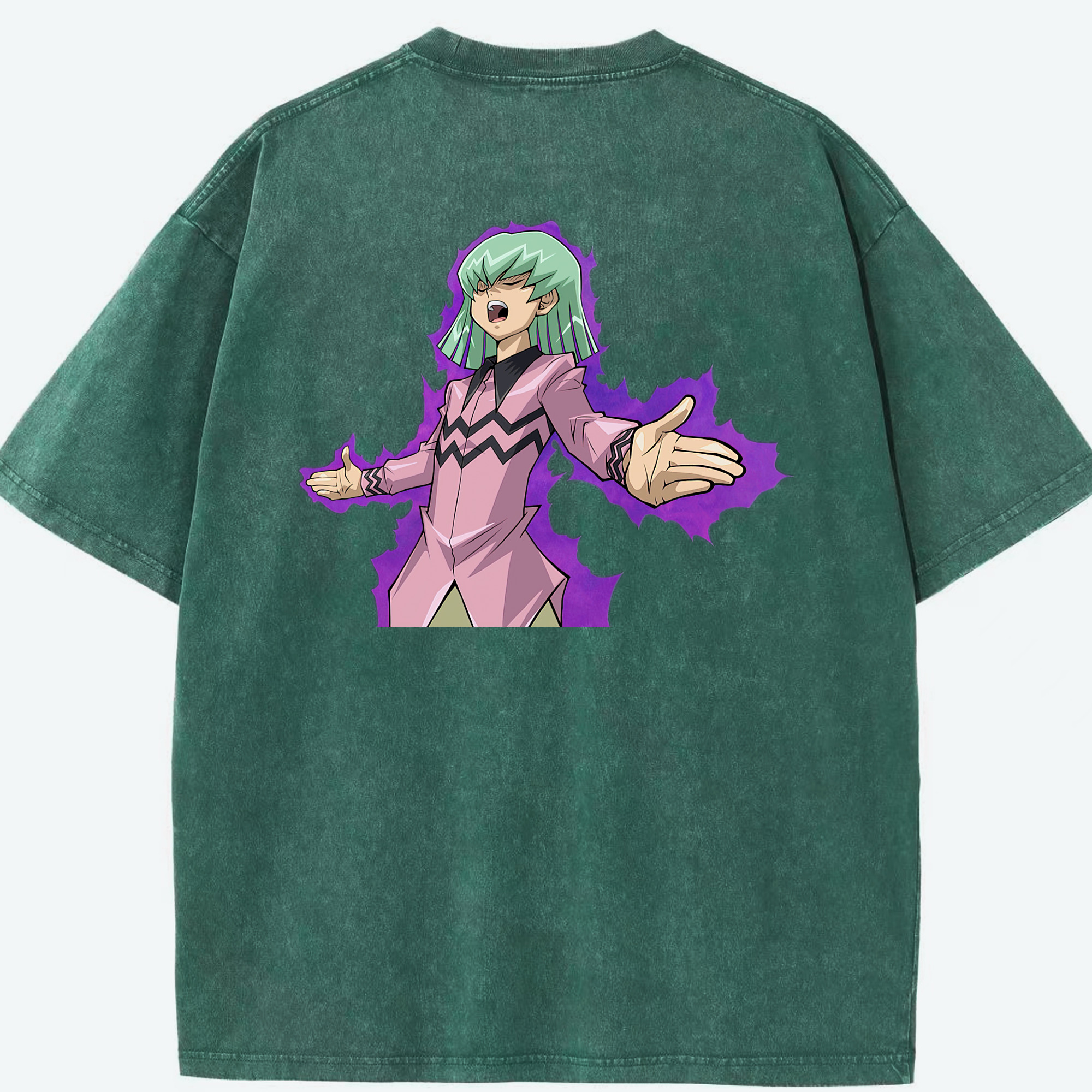 （画像用） 遊☆戯☆王 Yu-Gi-Oh! 綿100% ヴィンテージ風 半袖Tシャツ（背面プリント）